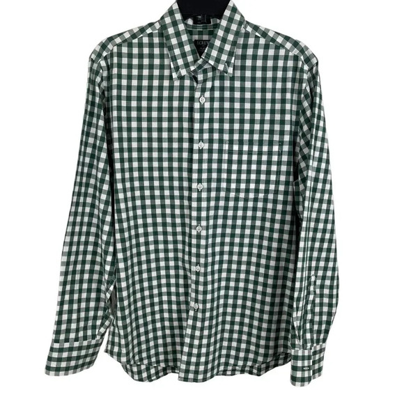 J.CREW Men's Plaid Long Sleeve Button Down T-shirt Size M - Picture 1 of 5